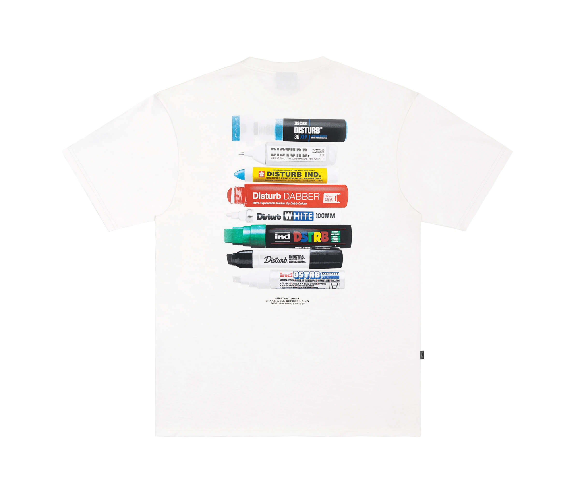 CAMISETA DISTURB ESSENTIAL MARKERS OFF WHITE - Image 2