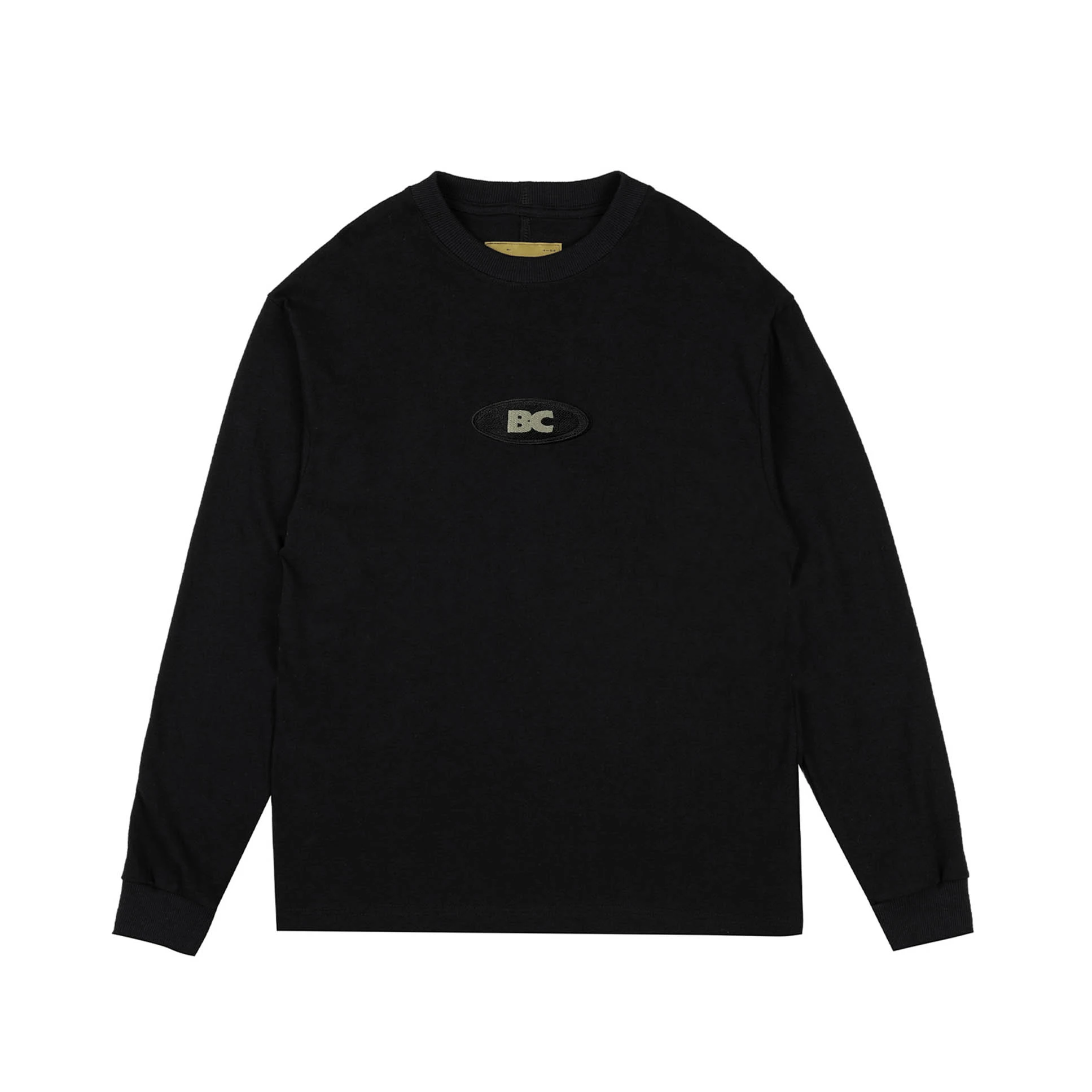 CAMISETA BARRA CREW MANGA LONGA GOODS LOGO CLASSIC PRETA