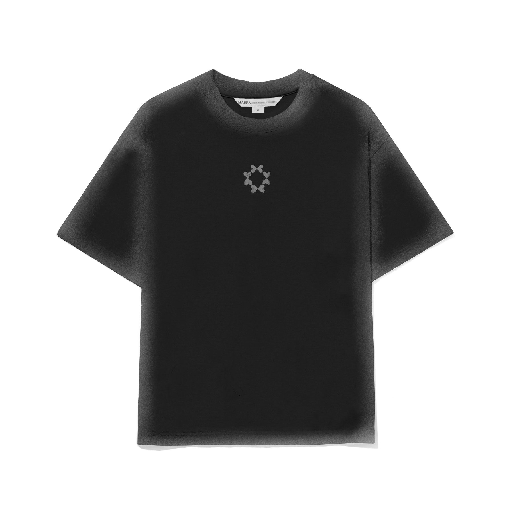 CAMISETA BARRA JATEADA OCTA PRETA