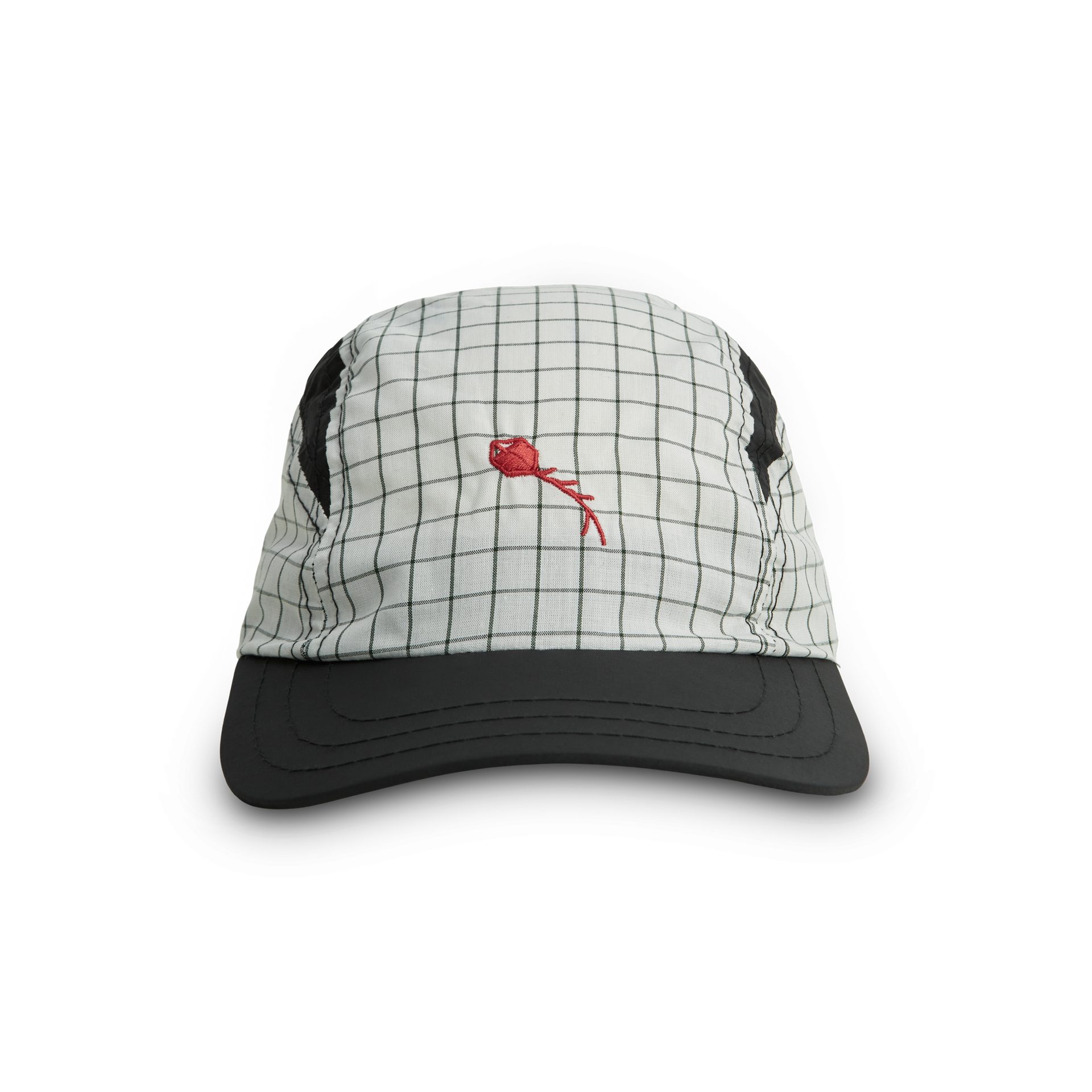 CLASS 3 PANEL SPORT HAT DYNAMIC PLAID WHITE