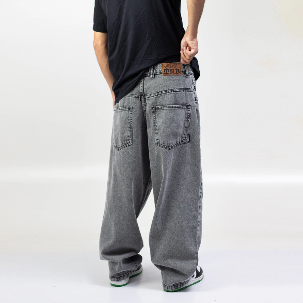 Alternative view of TA NA BASE STORM GREY BAGGY JEANS