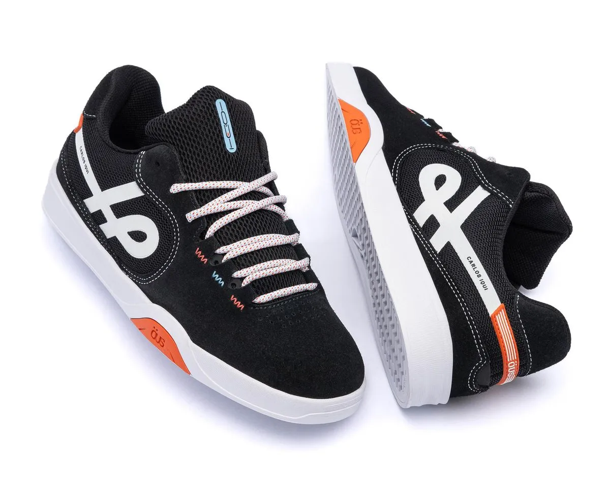 TENIS OUS IMIGRANTE IQUI PRETO BRANCO REFLEX LARANJA - Imagem 3
