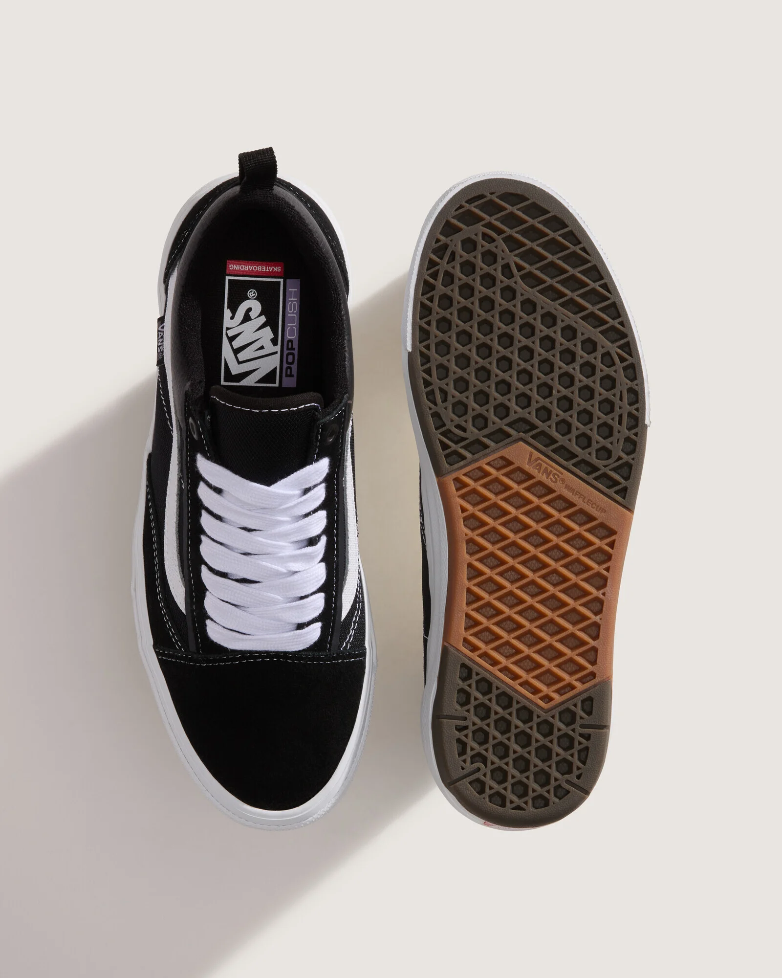 Alternative view of TENIS VANS SKATE OLD SKOOL WAFFLECUP BLACK WHITE